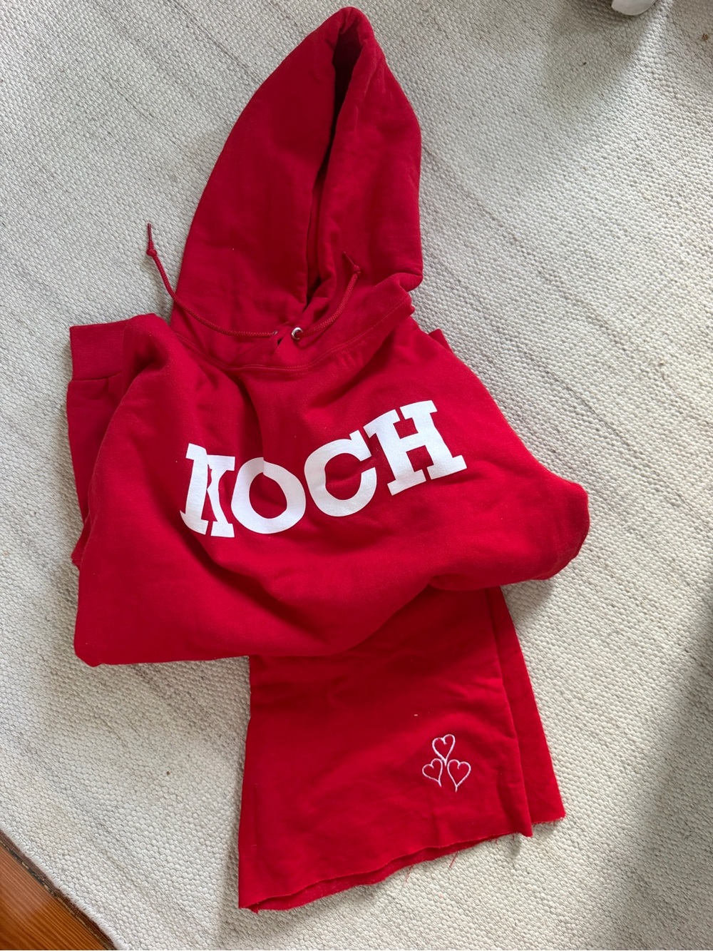 Koch Red Heart Sweat set